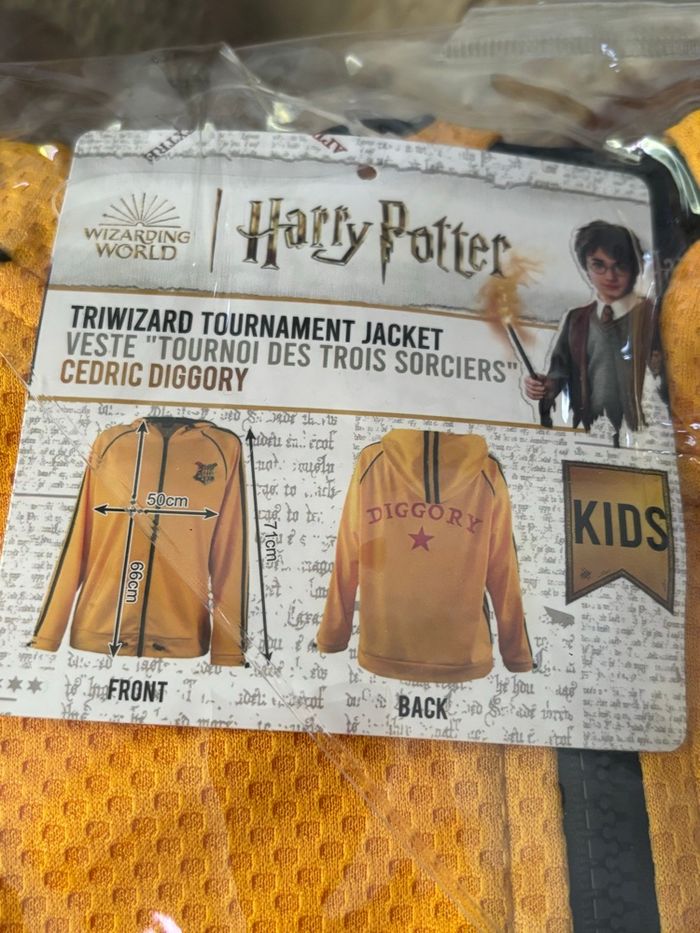 Veste harry potter kids jaune - photo numéro 2