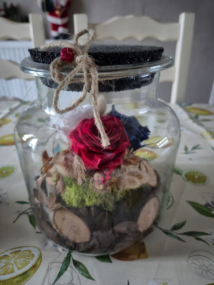 Decoration de table fleurs avec lumiere - photo numéro 2