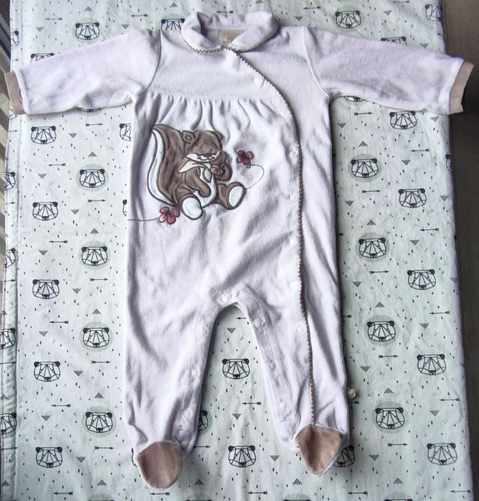 Pyjama en velours taille 12 mois/ 1 ans