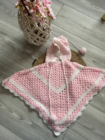 Châle poncho crochet