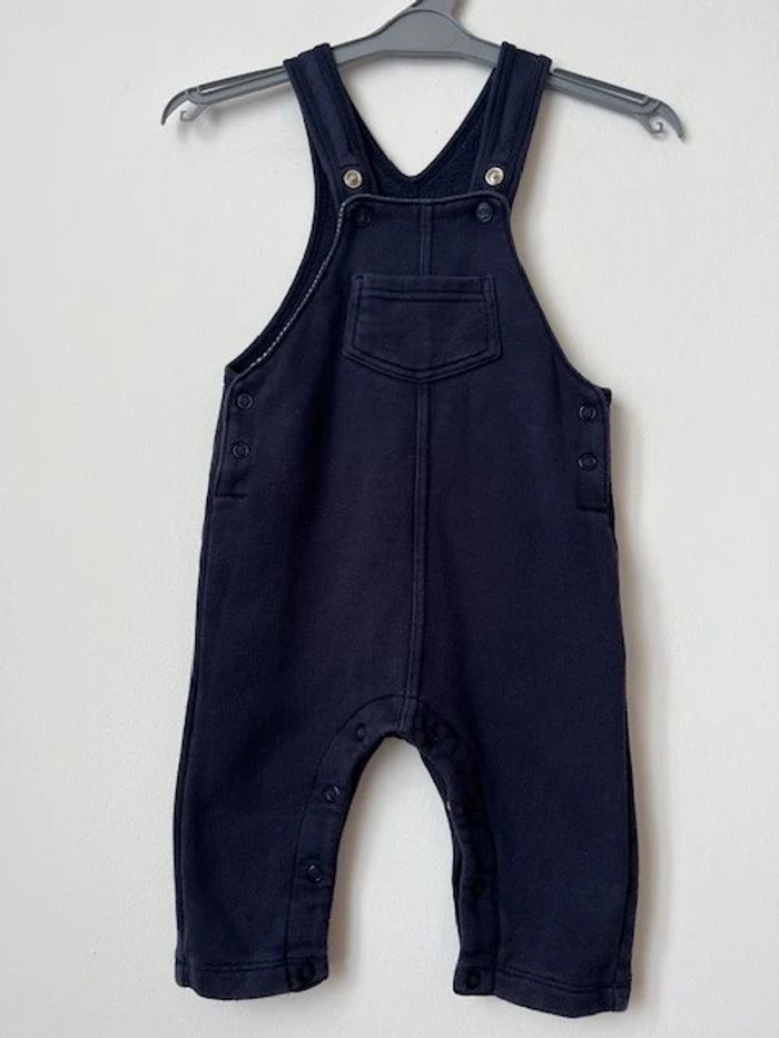 Salopette bleu marine confortable - Petit Bateau 6 mois (67cm) - photo numéro 3