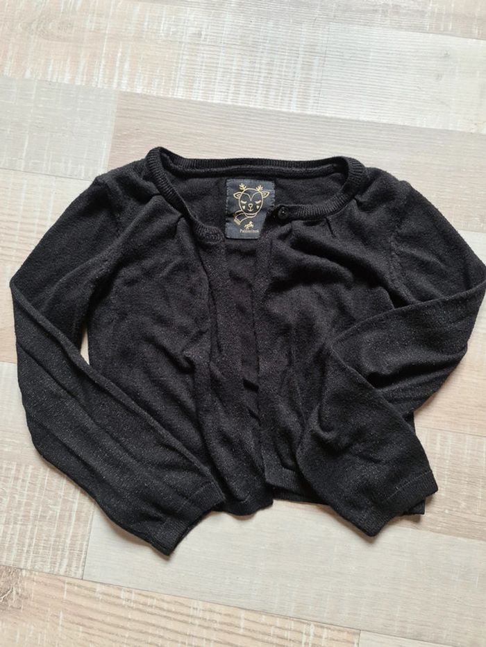 Gilet noir à paillette