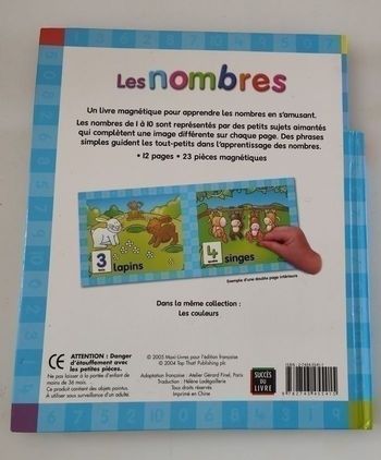 Livre-magnet pour apprendre les nombres