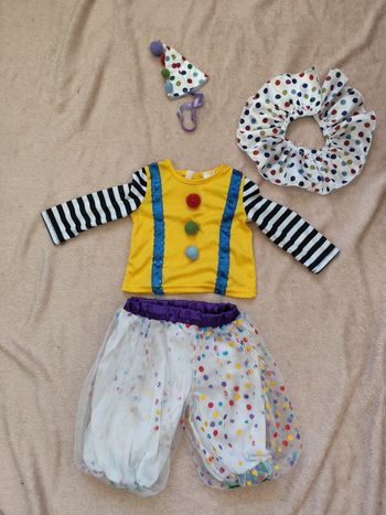 Déguisement clown/ 6/12 mois 👣