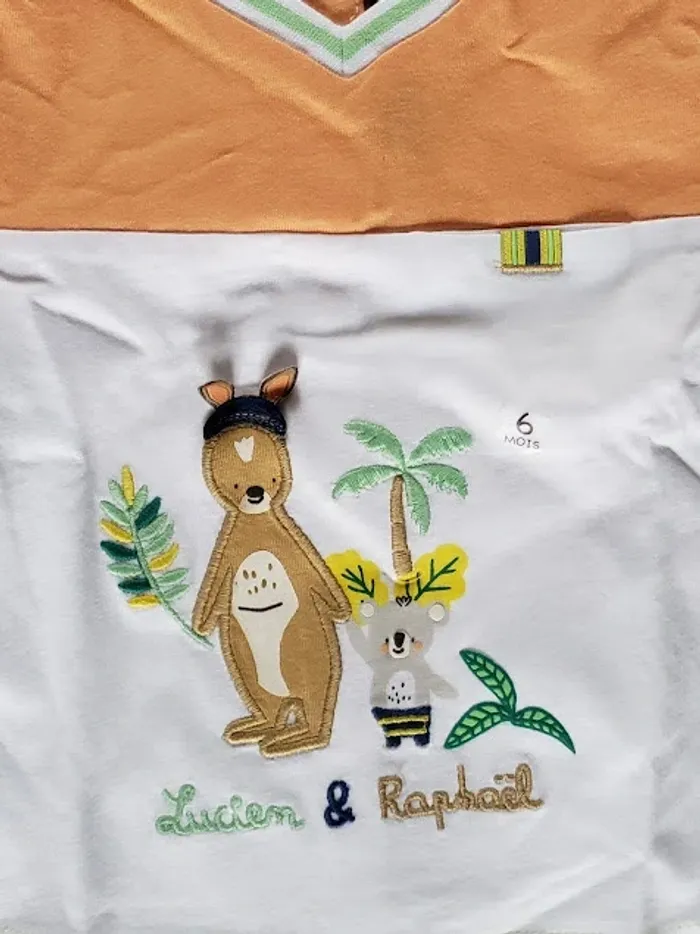 T-shirt Sergent Major 6 mois à motifs Tawapi - photo numéro 3