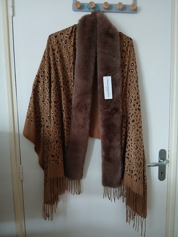 Gilet en imitation peau au toucher cachemire