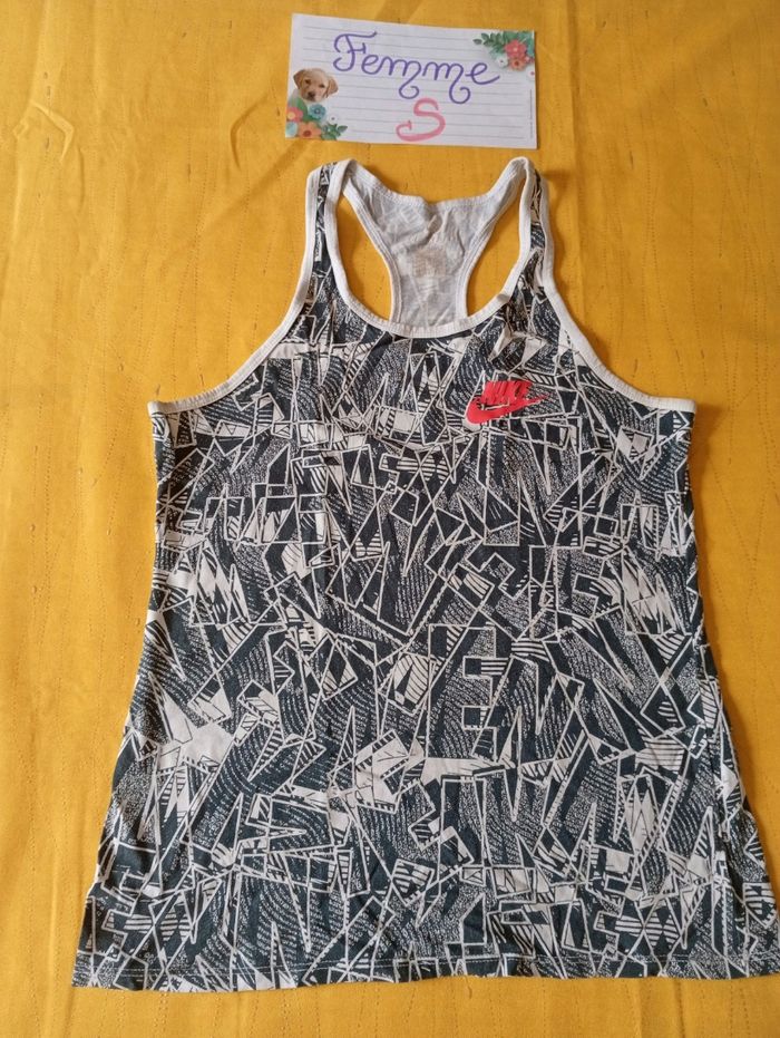 Débardeur blanc et bleu Nike Taille XS/S