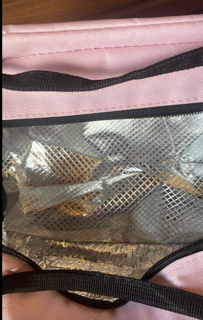 Sac double compartiment Isotherme Stitch rose  neuf - photo numéro 2