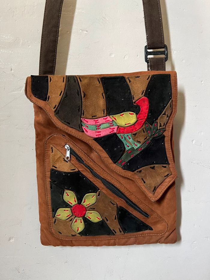 Sac à main pochette bandoulière en velours - photo numéro 12