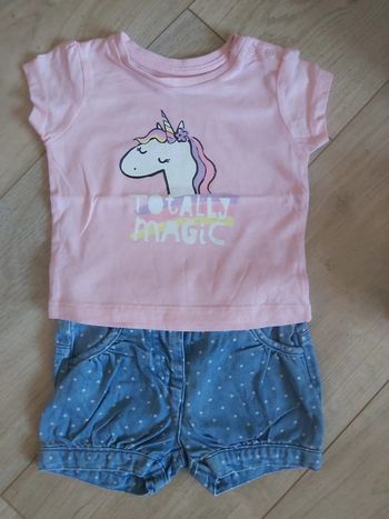 Ensemble fille Vertbaudet 6 mois 67cms (78)