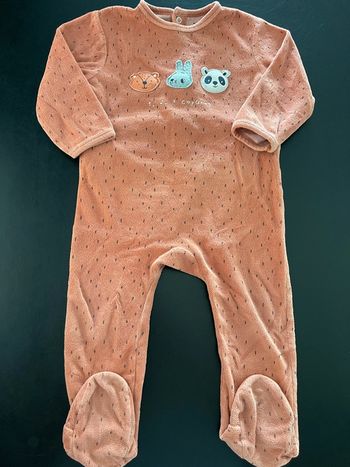 Pyjama velours 24 mois mixte