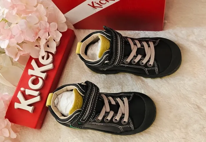 Bottes Bottines cuir Scratch Élastique Kickers T25 - photo numéro 3