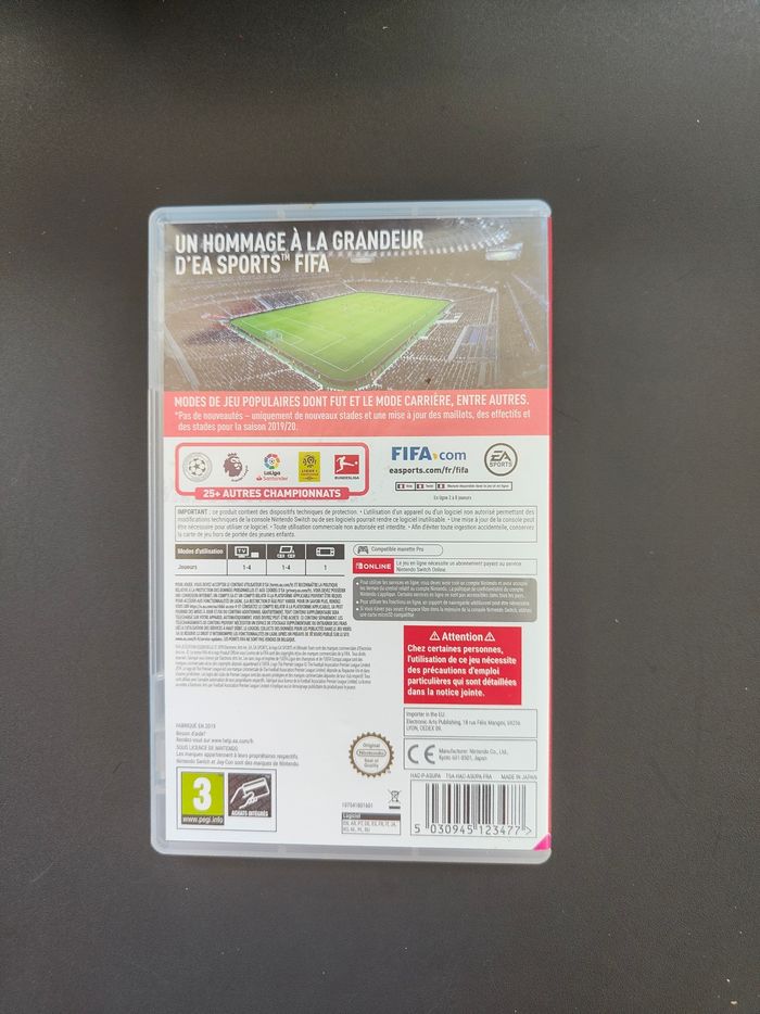 Jeu switch FIFA 2020 - photo numéro 2