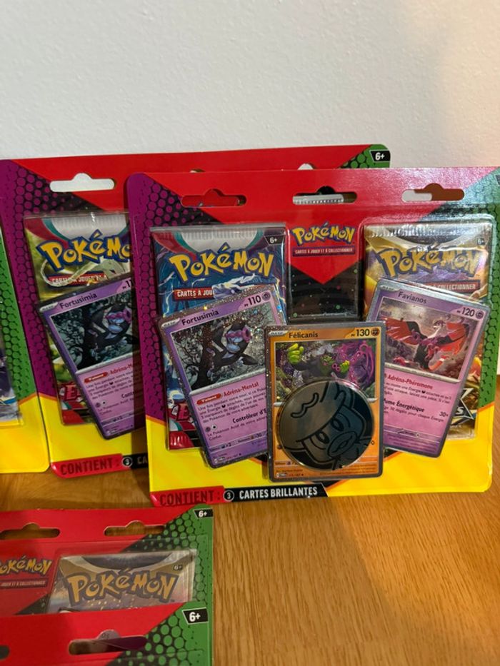 Lot de 6 Tripack Pokémon (RARE) - photo numéro 3