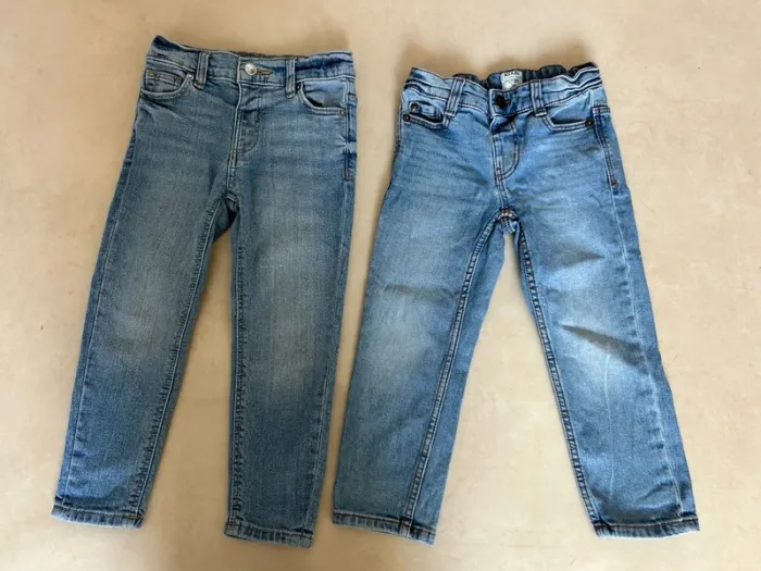 Lot de 2 jean bleu garcon taille 3 ans kiabi - photo numéro 2