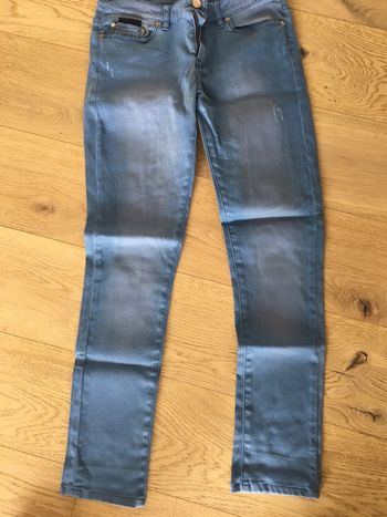 Pantalon bleu délavé