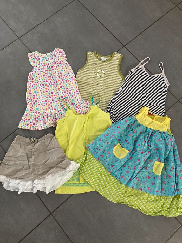 Lot ensemble robe vêtement fille enfant taille 18 24 mois 2 ans