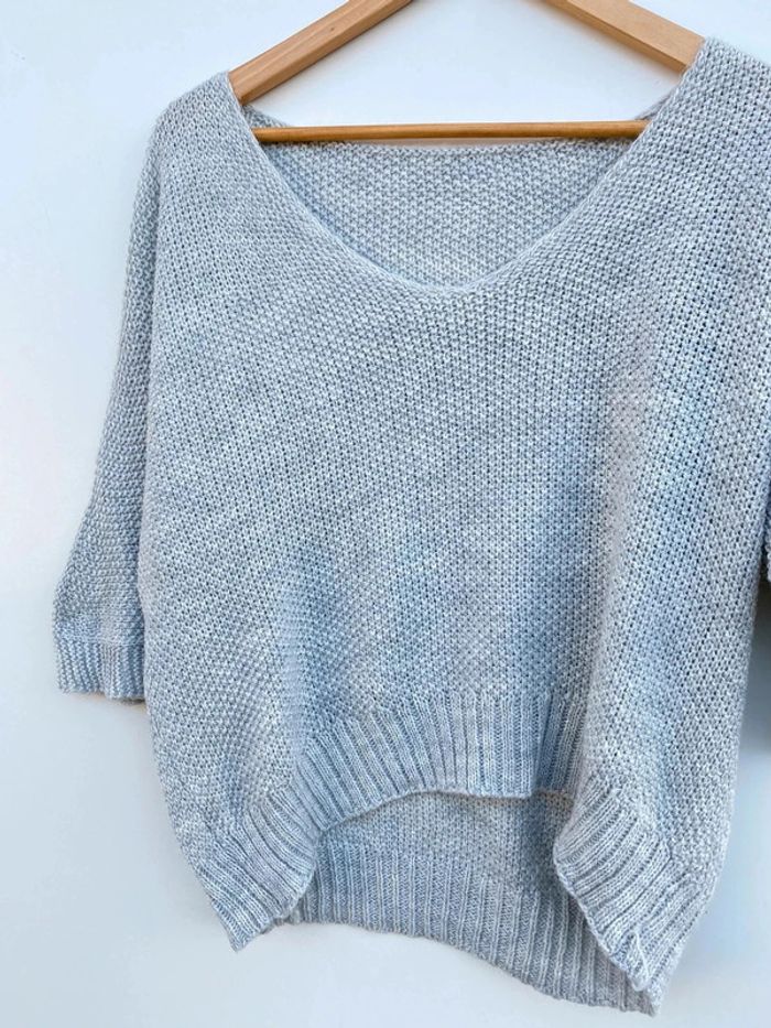 Pull gris - photo numéro 2