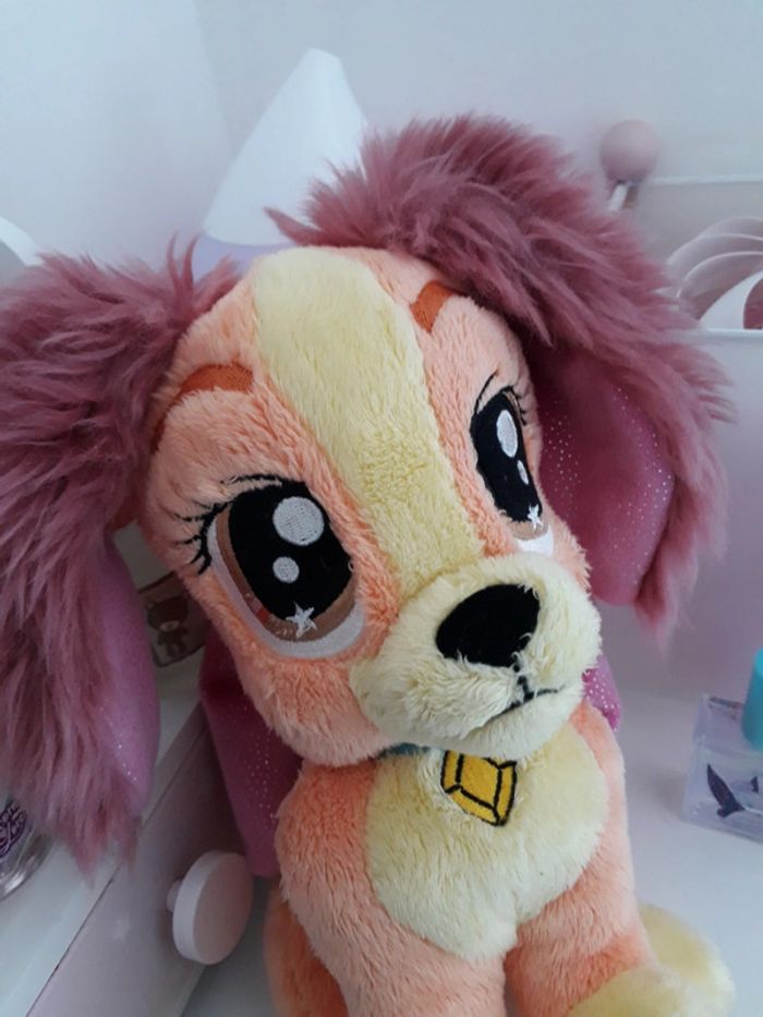 Péluche Lady Disney La Belle et Le Clochard Comme Neuve🌿💝 - photo numéro 3