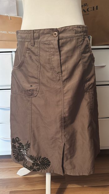 Jupe marron style cargo Longboard T40