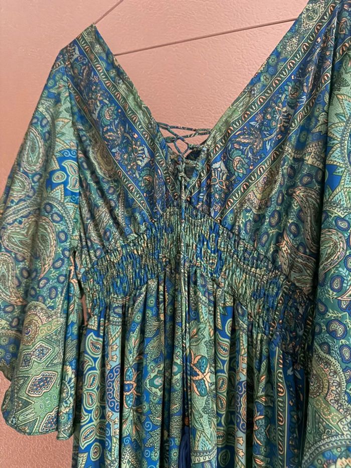 Robe bohème verte/bleu - photo numéro 3