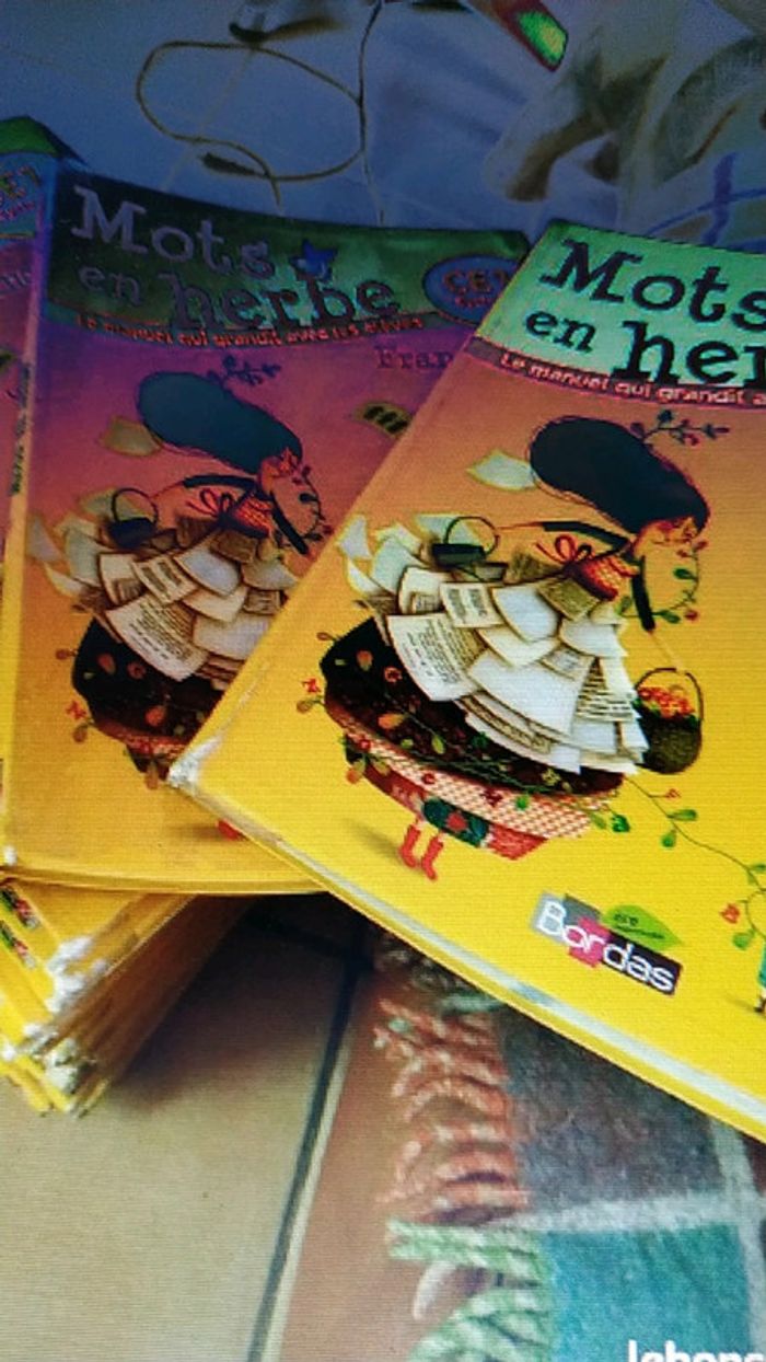 Gros lots Manuels scolaires ce1 mot en herbe français étude de la langue - photo numéro 3