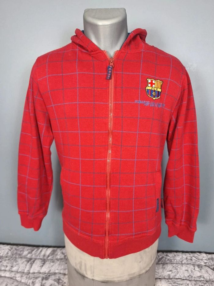 Sweat à capuche  / hoodie full zip - taille M - FC Barcelone homme brodé (123)