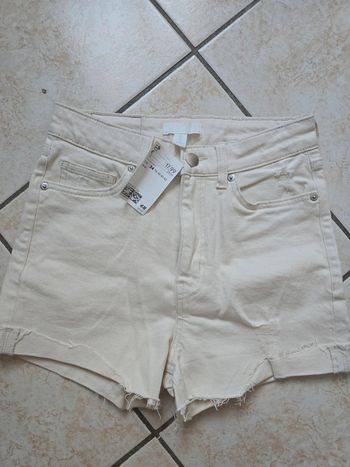 Short h&m 34 beige neuf xs