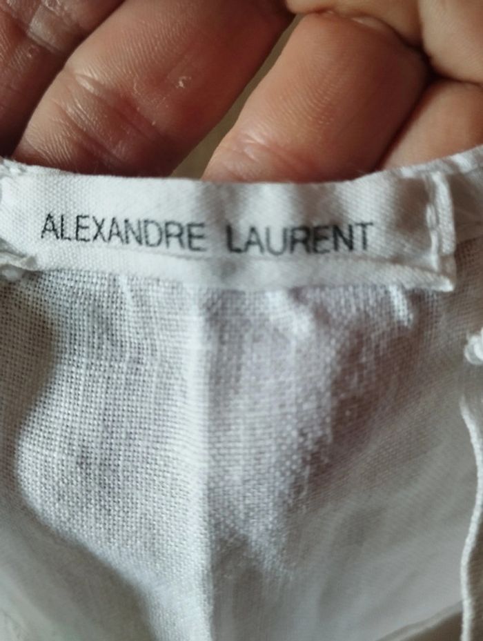 Débardeur large et léger blanc taille 42/44 Alexandre Laurent - photo numéro 3