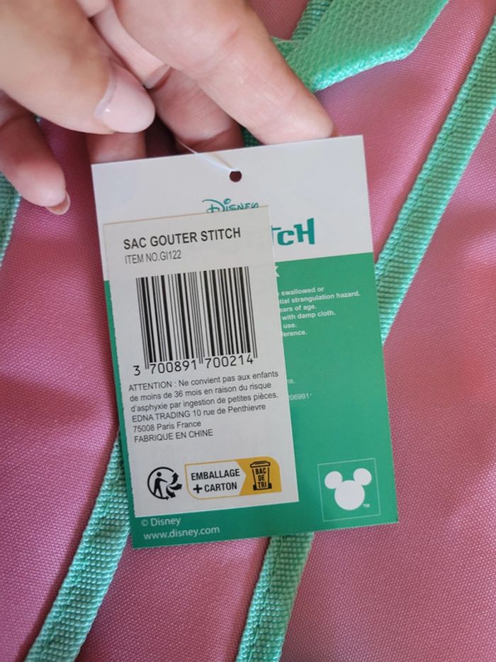 Sac à dos Stitch, sac à goûter Stitch - photo numéro 3