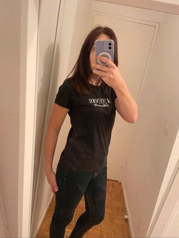 T-shirt noir «  au revoir l’obscurité » taille S