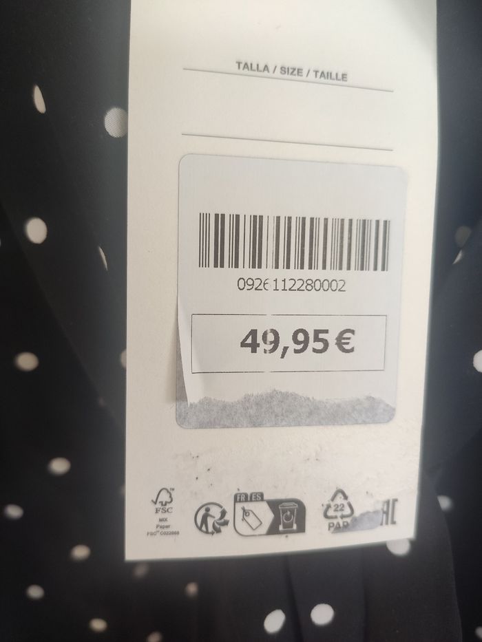 Zara tunique robe noire à pois S - photo numéro 6