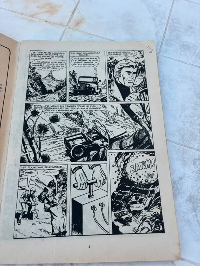 Bande dessinée vintage Scorpion #3 – Juillet 1977 – John Cible, Le Ténébreux, Morlock - photo numéro 3