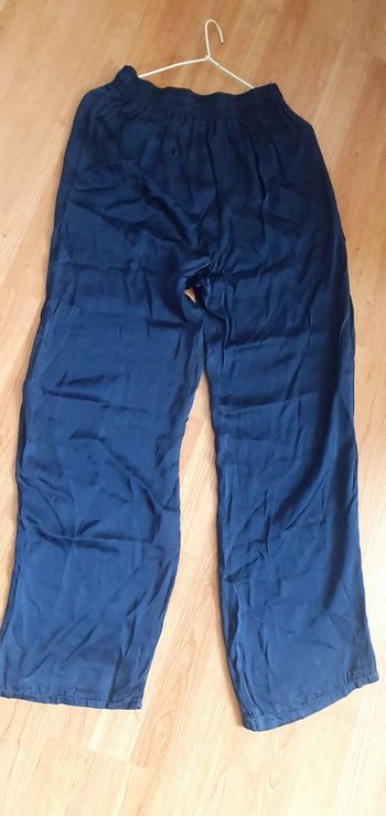 Pantalon jambes larges  bleu marine