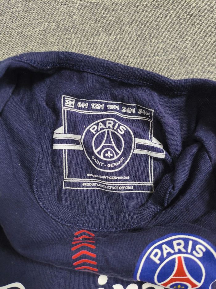 Body PSG bleu marine Taille 3 mois - photo numéro 5