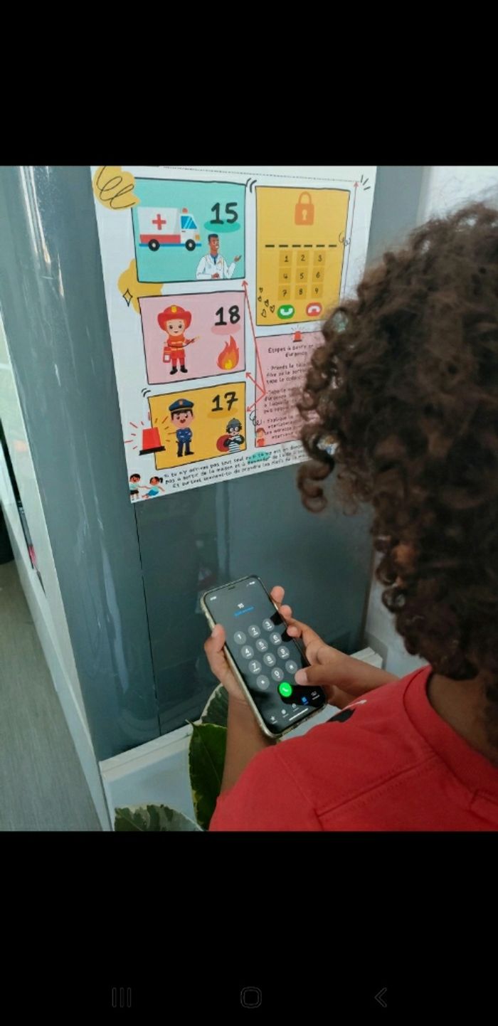 Affiche memo d'urgence pour enfant - photo numéro 3