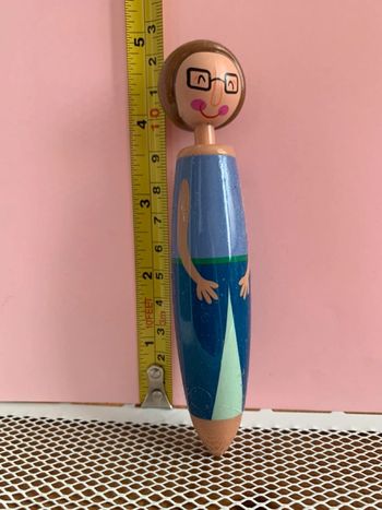 Stylo à bille - La dame en bleu