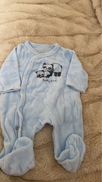 Pyjama panda bleu