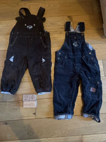 Lot de 2 salopettes 24 mois sergent major