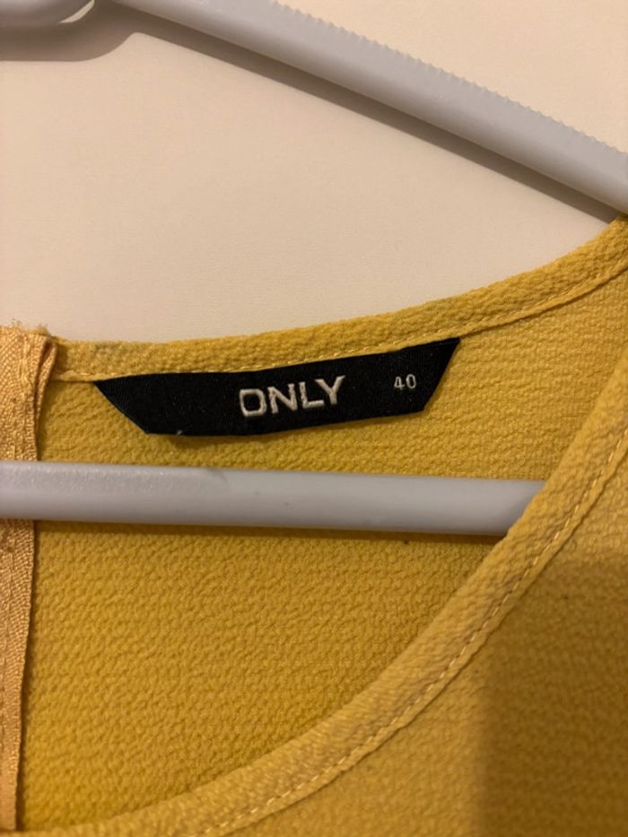 Blouse jaune manche 3/4 - photo numéro 3