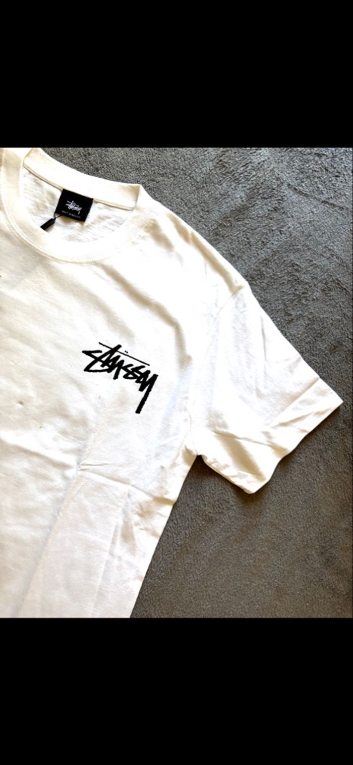 T shirt stussy taille M blanc - photo numéro 3