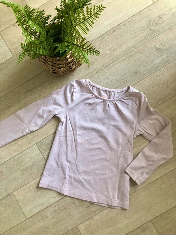Tee-shirt fille rose H&M - photo numéro 2