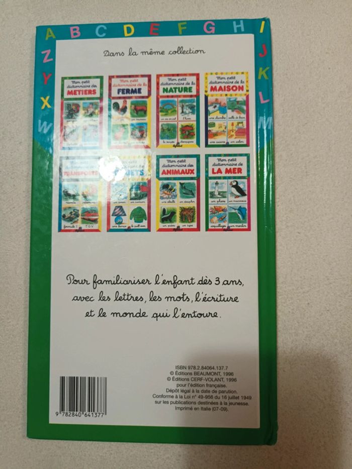 Livre Mon Petit Dictionnaire de la Mer - photo numéro 2