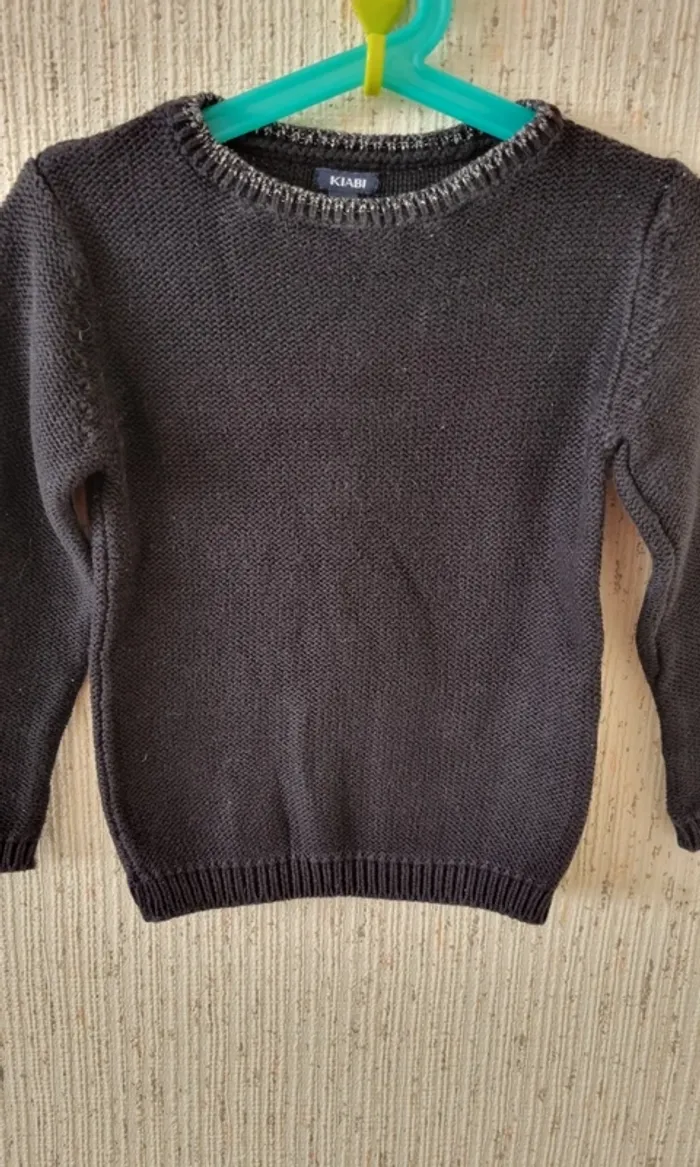 Pull Noir en laine taille 5 ans kiabi - photo numéro 3