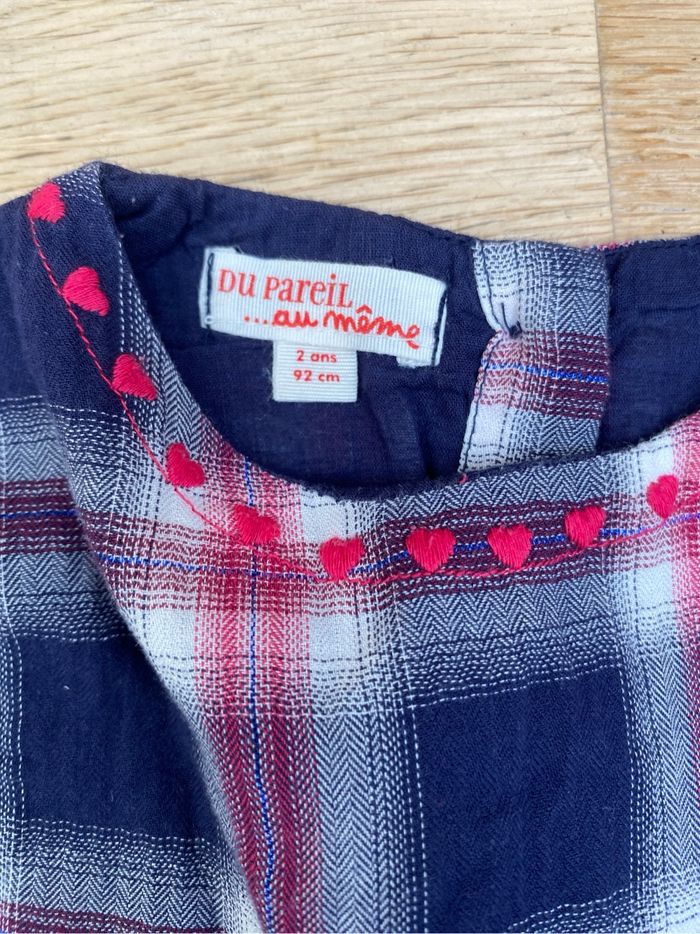 Robe carreaux collant 2 ans fille chaud - photo numéro 2