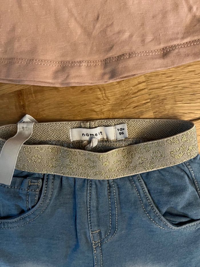 Ensemble baby face name it tres Bon etat 56cm/1-2 mois - photo numéro 2