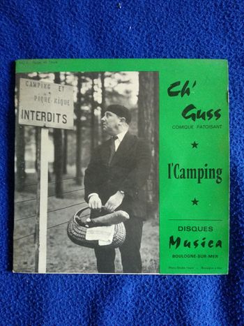 Disque vinyle 45 tours Ch'Guss L'camping