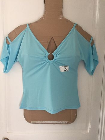 353-Haut turquoise T 38/40- M/L