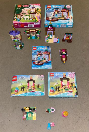 Lot X3 Lego Disney Princess 41065 + 41151 + 41155