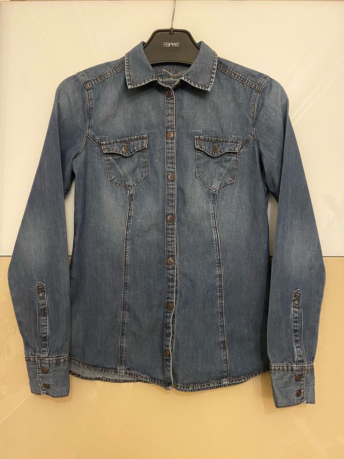 Chemise en jean brut 38